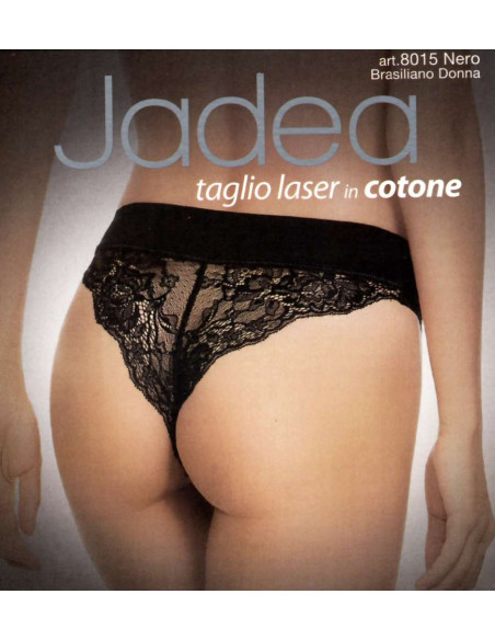 Brasiliana donna taglio laser con pizzo Jadea 8015 Brasiliana donna taglio laser con pizzo Jadea 8015