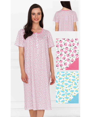 Woman's cotton jersey nightdress Linclalor 74654