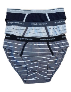 Gruppo 3 slip uomo in cotone elasticizzato Rosso Porpora US2017 2