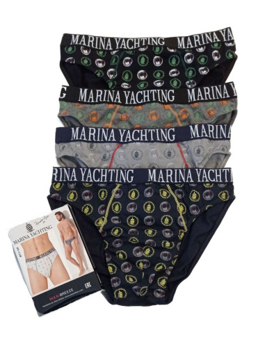 Group 6 men stretch cotton briefs Marina Yachting MY711