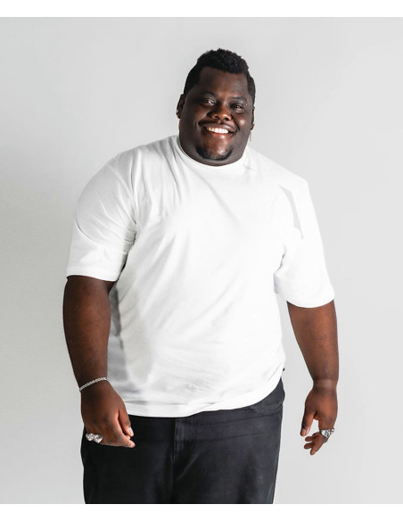 Group 3 cotton jersey OVER SIZES t-shirt Map 3001 White and Black