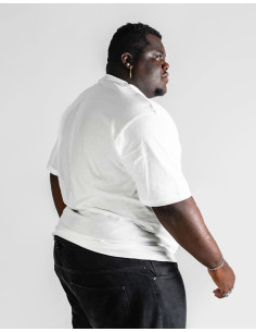 Group 3 cotton jersey OVER SIZES t-shirt Map 3001 White and Black 2
