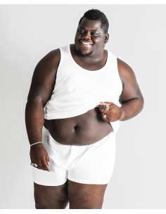 Cotton jersey OVER SIZES boxer Map 5003 White and Black 2