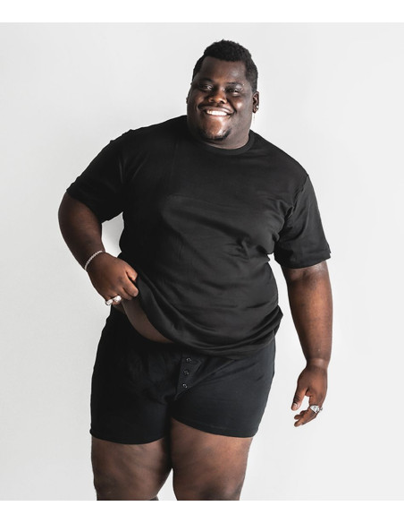 Cotton jersey OVER SIZES boxer Map 5003 White and Black