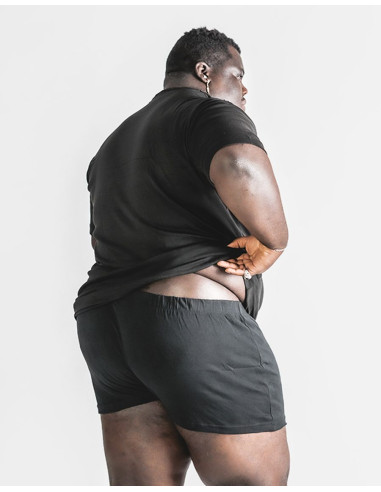 Cotton jersey OVER SIZES boxer Map 5003 White and Black