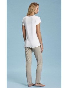 Woman seraphine viscose and saten pajamas Andra 7405 2