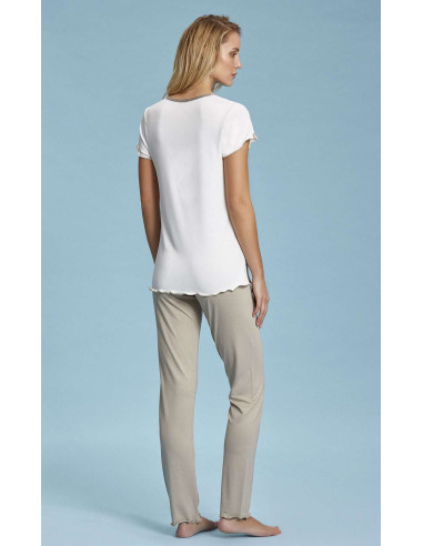 Woman seraphine viscose and saten pajamas Andra 7405 Woman seraphine viscose and saten pajamas Andra 7405