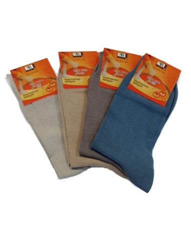 Group of 4 men cotton short socks Effe-A 2107 Group of 4 men cotton short socks Effe-A 2107