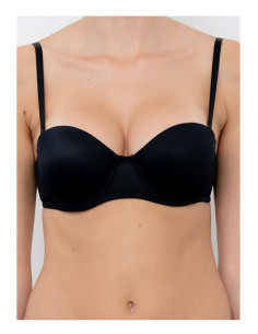 Microfiber padded bandeau bra Lormar art Pura 2