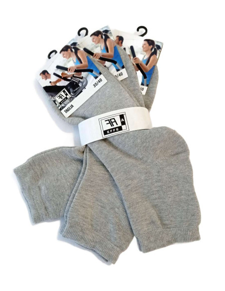Group of 3 unisex short socks in stretch cotton and sponge Effe-A 2130 Group of 3 unisex short socks in stretch cotton and sponge Effe-A 2130