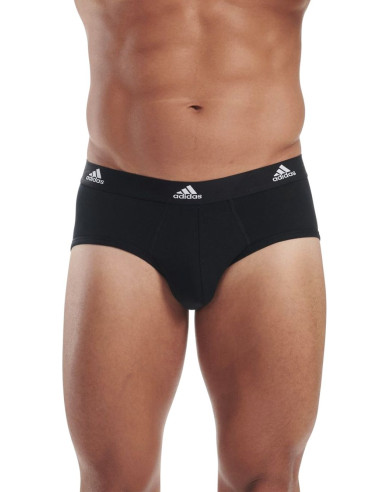 Group 3 stretch cotton men's briefs Adidas 4A1M01