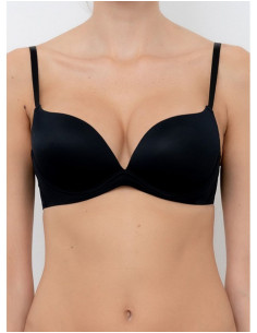 Unwired padded push-up bra...