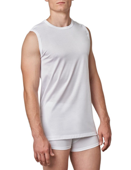 Scotland yarn sleeveless round neck t-shirt Gicipi 261SMT Scotland yarn sleeveless round neck t-shirt Gicipi 261SMT