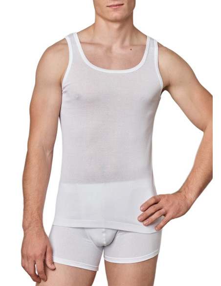 Canottiera uomo spalla larga in filo di Scozia Gicipi 280 SL Canottiera uomo spalla larga in filo di Scozia Gicipi 280 SL