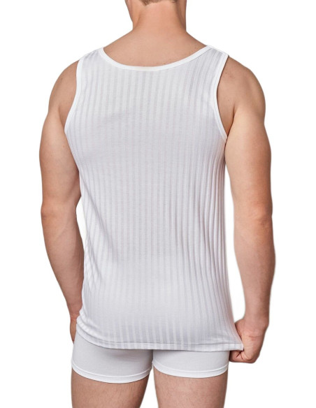 Canottiera uomo spalla larga in filo di Scozia scarto ago Gicipi 281SL