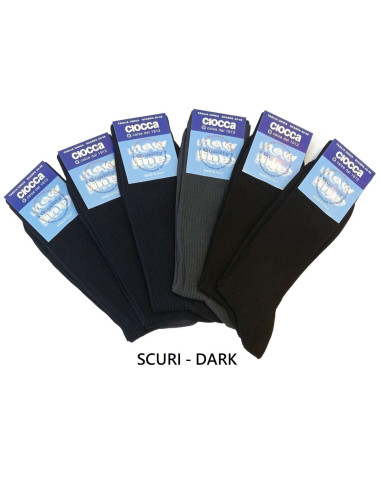 Group 6 pairs Scotland yarn men's long socks Ciocca 315