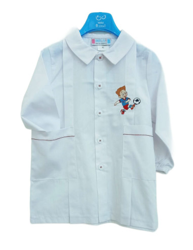 Grembiule asilo bambino di Andy&Gio' 90207B Bianco
