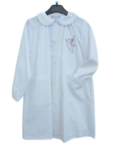 Girl smock for school Andy&Gio' 90215 White