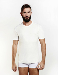 Men wool and cotton round neck t-shirt Nottingham TM16