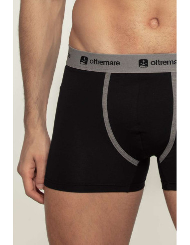 Gruppo 6 boxer in cotone bi-elastico Oltremare 202