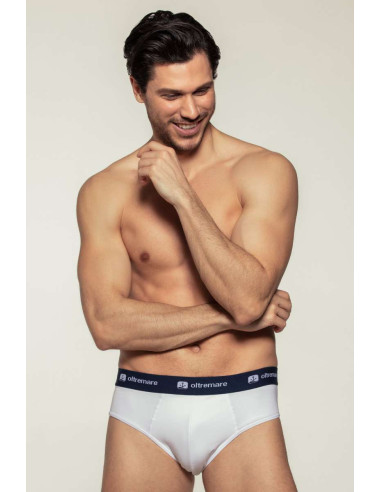 Gruppo 6 slip uomo in cotone bi-elastico Oltremare 201
