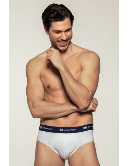 Group 6 stretch cotton men's briefs Oltremare 201