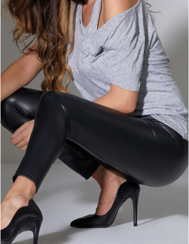 Leggings donna in ecopelle Jadea 4877