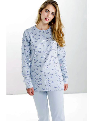 Women's warm cotton open calibrated pajamas StellaDueGi D8607