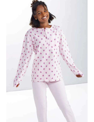 Women's warm cotton jersey pajamas StellaDueGi D8617