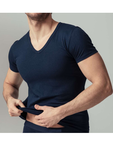 Men's V-neck cotton jersey t-shirt Life Intimo 314/1 Men's V-neck cotton jersey t-shirt Life Intimo 314/1