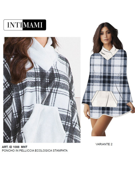 Coral pile poncho Intimami ID1088P Coral pile poncho Intimami ID1088P