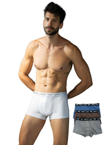 Gruppo 6 boxer in cotone elasticizzato Armata di Mare GT103 MODA