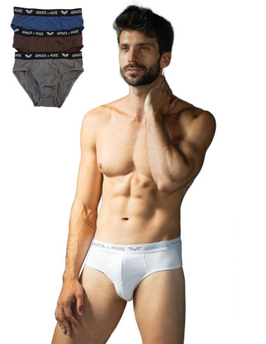 Group 6 stretch cotton briefs Armata di Mare GT102 Moda