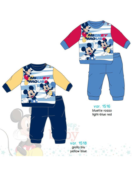 Pigiama da neonato in jersey di caldo cotone Disney WI 4195