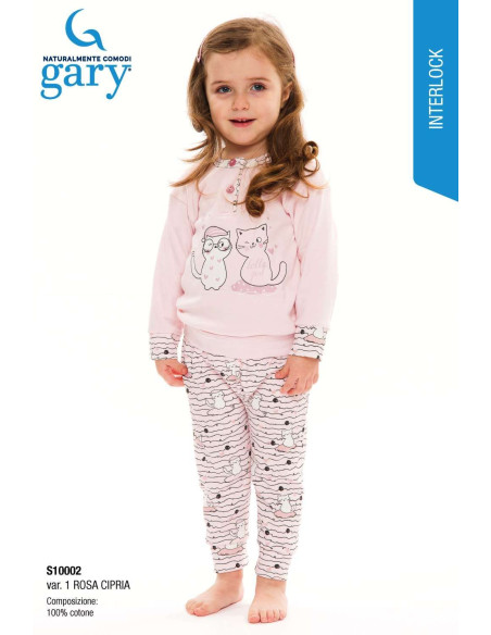 Pigiama da neonata in jersey di cotone caldo Gary S10002 Pigiama da neonata in jersey di cotone caldo Gary S10002