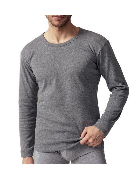 Maglia uomo girocollo a manica lunga in caldo cotone felpato Life Intimo 023 Maglia uomo girocollo a manica lunga in caldo cotone felpato Life Intimo 023
