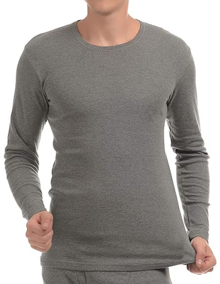 Men's warm cotton jersey long sleeved shirt Enrico Coveri ET1204