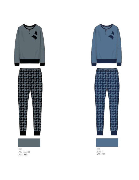 Men's light pile pajamas Navigare 141542 Men's light pile pajamas Navigare 141542