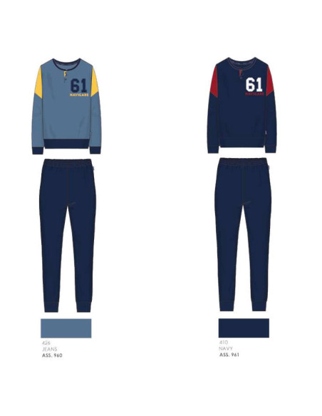 Men's light pile pajamas Navigare 141543 Men's light pile pajamas Navigare 141543