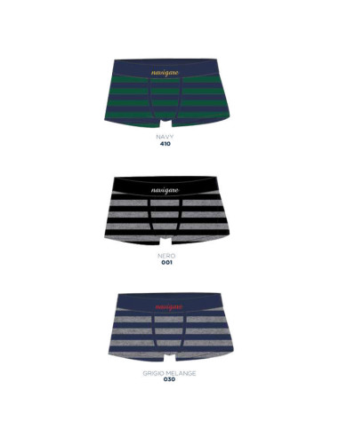 Gruppo 3 boxer uomo cotone elasticizzato Navigare 1222Z Gruppo 3 boxer uomo cotone elasticizzato Navigare 1222Z