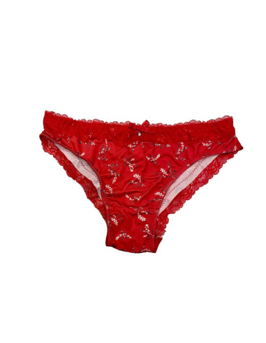 Slip donna donna fantasia rosso Pura P0307S