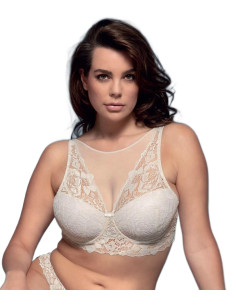 Top bra imbottito tutto pizzo e tulle Lormar YourBody Star Top 2
