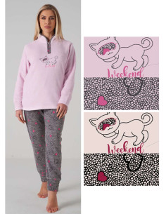 Women's warm coral pile pajamas Karelpiu' KF5230