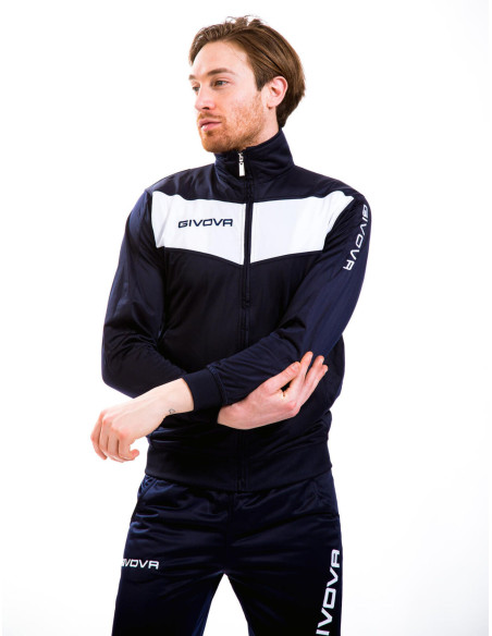 Men's triacetate tracksuit with zip Givova VISA TR018