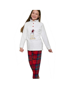 Girl's warm coral pile...