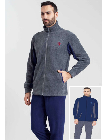Men's homewear opened warm pile pajamas Irge MI1880