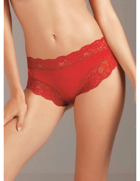 Woman Red Lucky stretch cotton MIDI briefs Lovely Girl R5796 Woman Red Lucky stretch cotton MIDI briefs Lovely Girl R5796