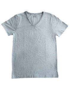 T-shirt uomo con scavo a V in cotone elasticizzato Fila FU5264