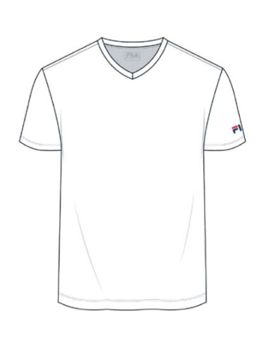 Men's stretch cotton V neck t-shirt Fila FU5264 Men's stretch cotton V neck t-shirt Fila FU5264