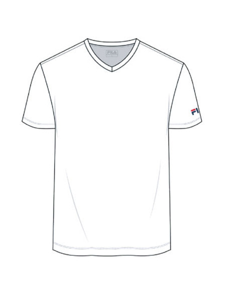 Men's stretch cotton V neck t-shirt Fila FU5264 Men's stretch cotton V neck t-shirt Fila FU5264